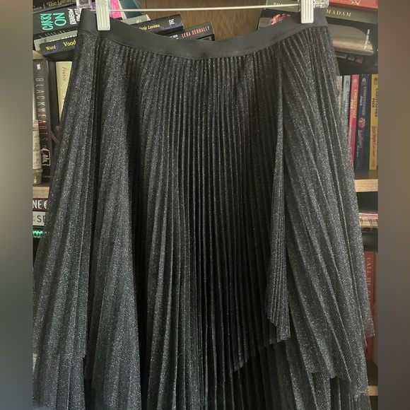 All Saints Veena Metallic Tulle Skirt - Picture 5 of 10